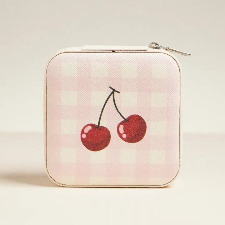 Cherry Gingham Jewelry Box