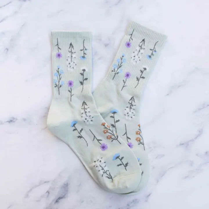 Garden Socks - Sage