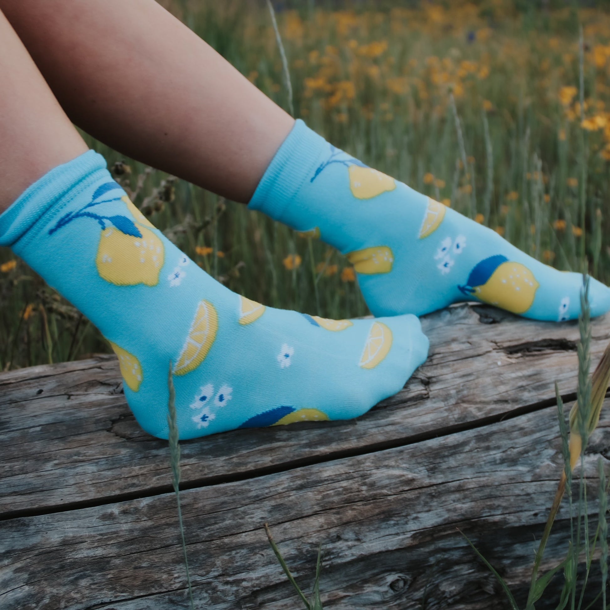Blue Lemon Socks