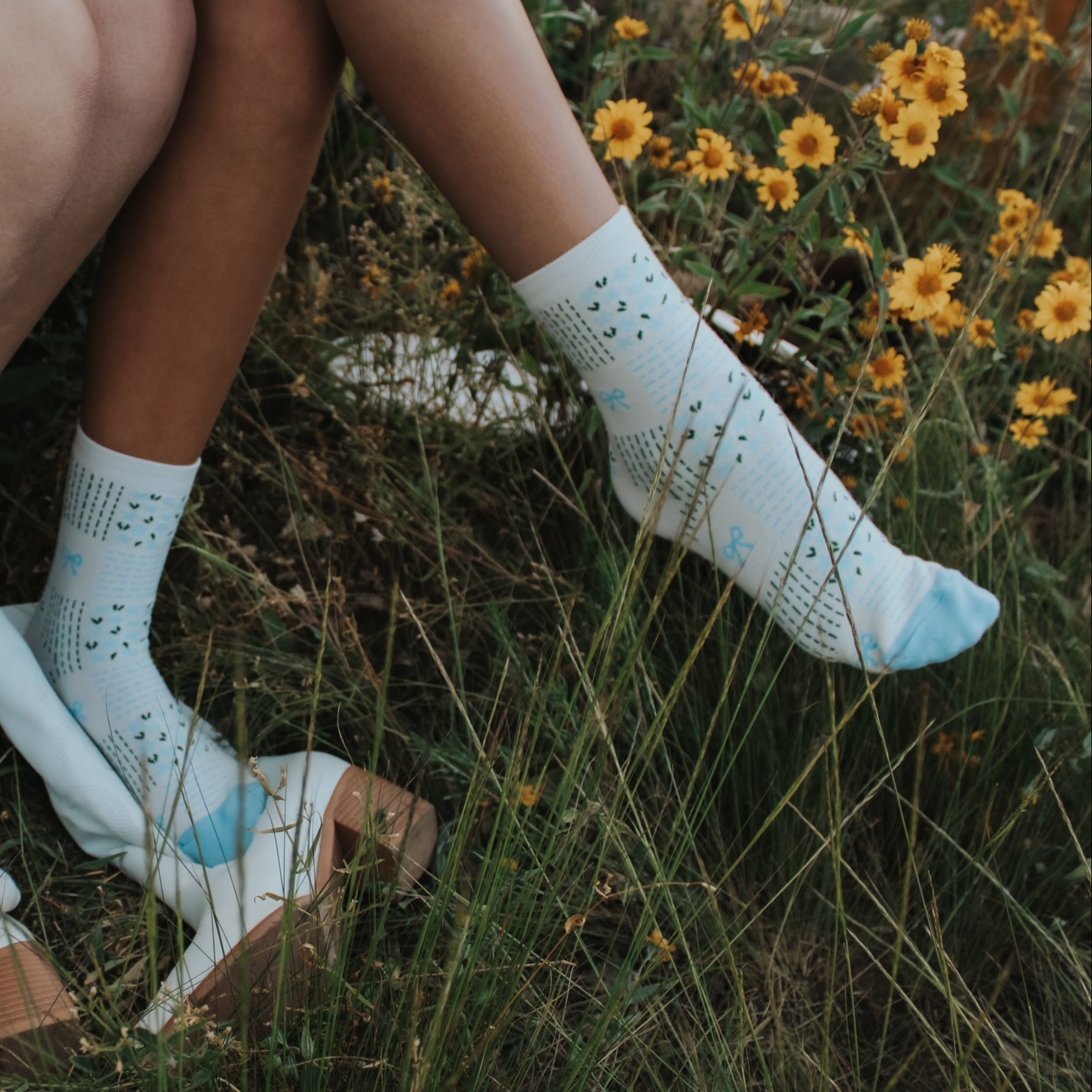 Remi Ribbon & Floral - Blue