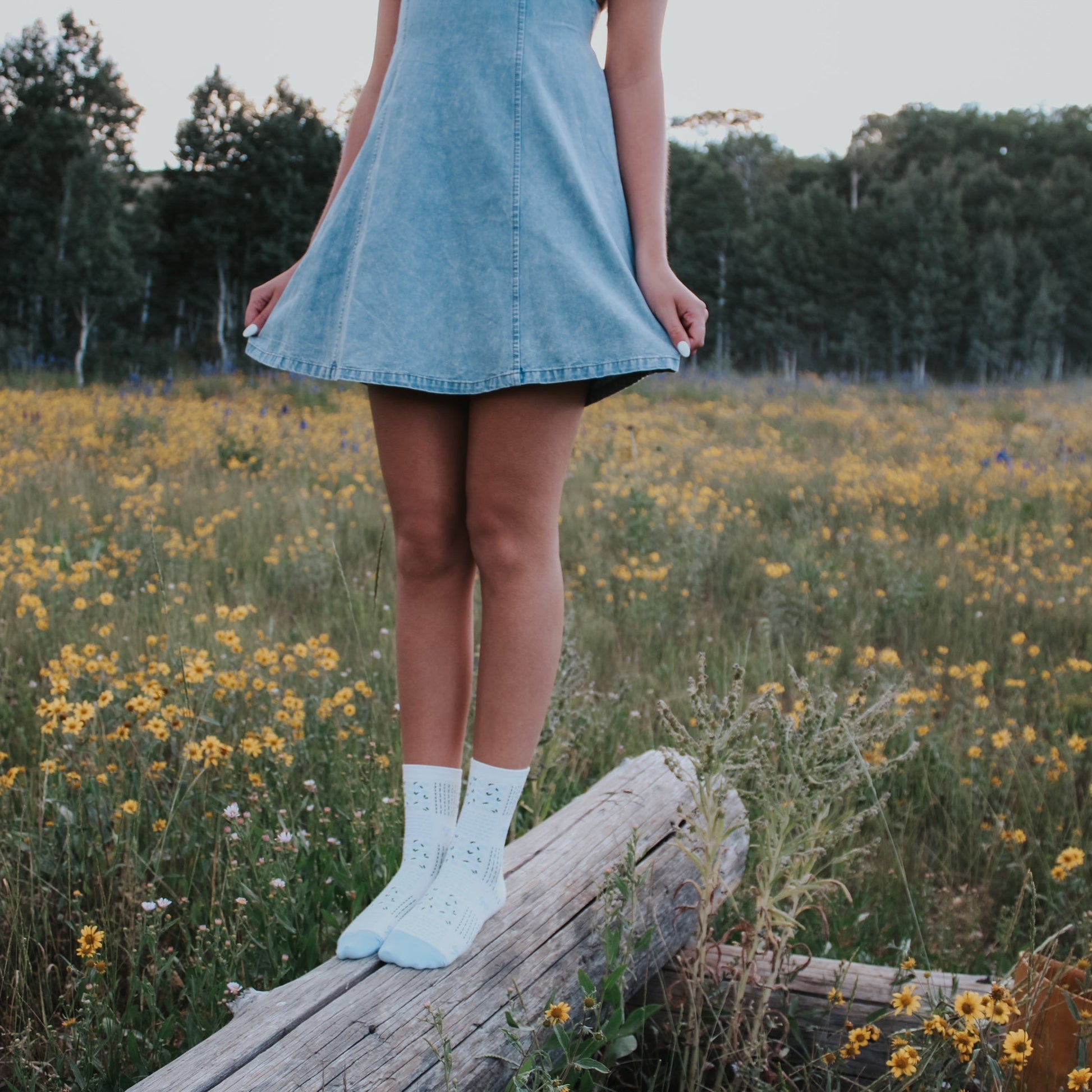 Remi Ribbon & Floral - Blue