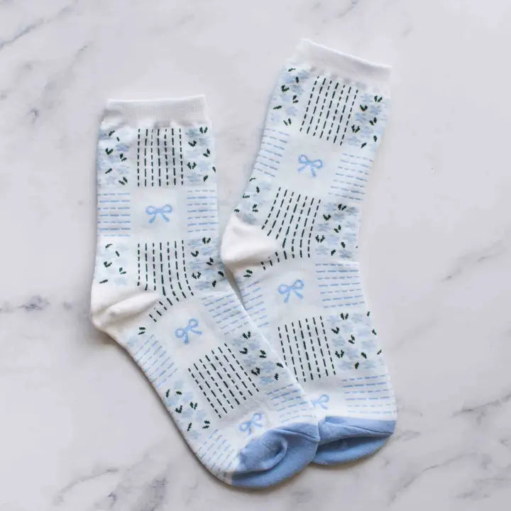 Remi Ribbon & Floral - Blue